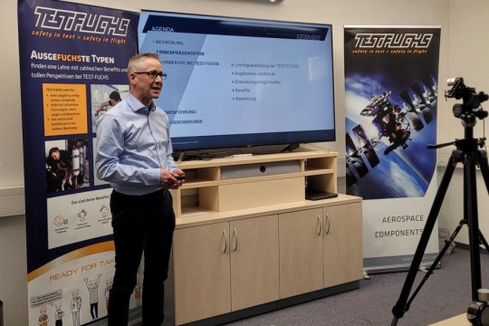Volker Fuchs CEO TEST-FUCHS - Virtual Test-Fuchs information evening for apprentices