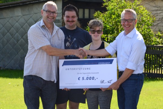 Generous financial support for a local workshop for disabled young people 